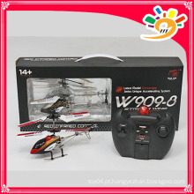 HUAJUN fábrica W909-8 metal 3 canais rc helicóptero com brinquedo de helicóptero rc helicóptero
